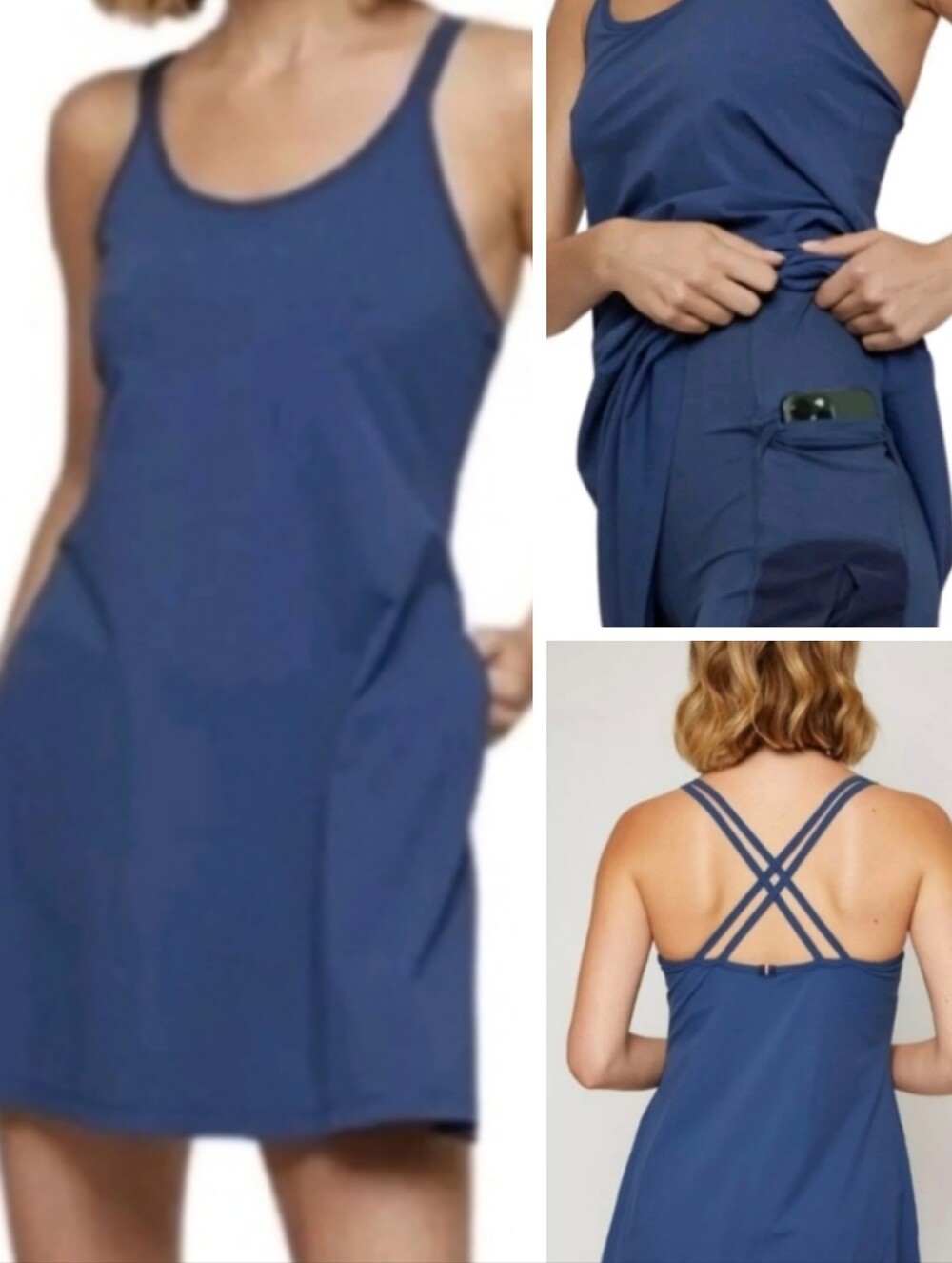 NWT 4 LAPS Vitality Dress Size XS BLUE